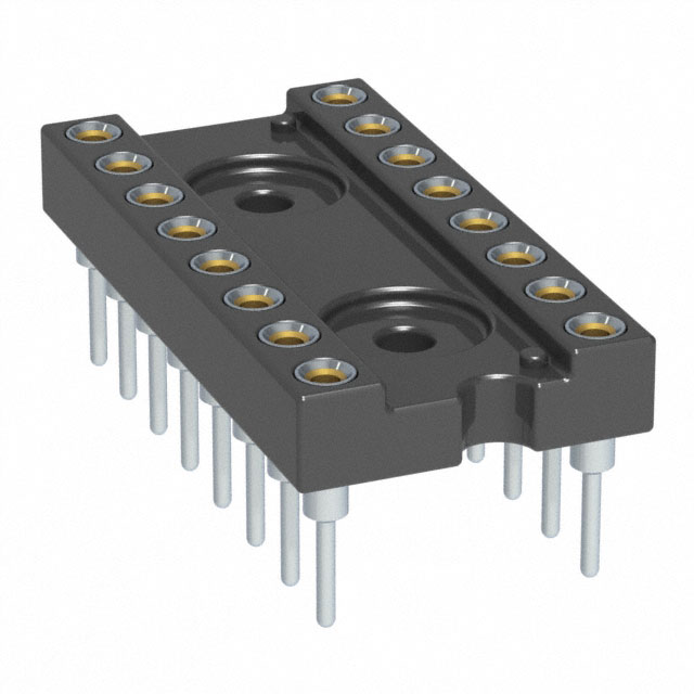 CONN IC DIP SOCKET 16POS GOLD