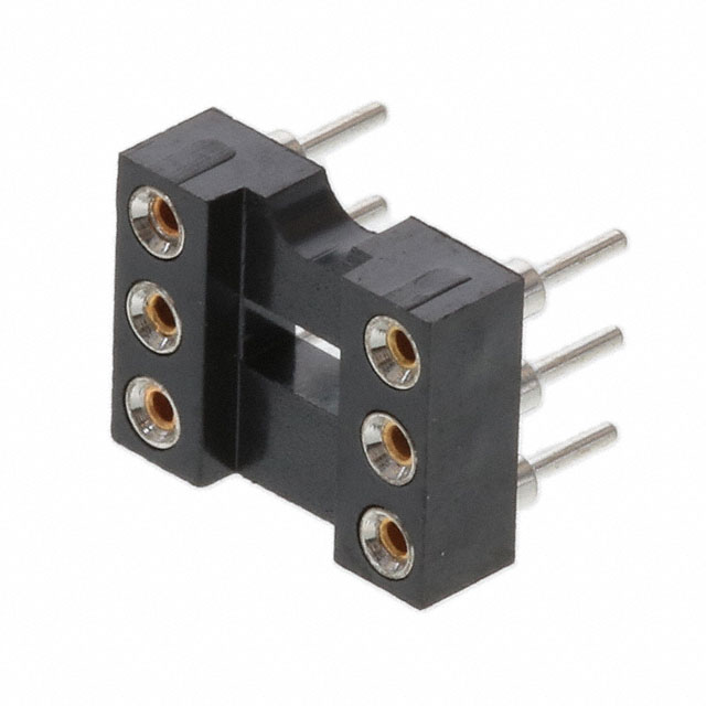 CONN IC DIP SOCKET 6POS GOLD