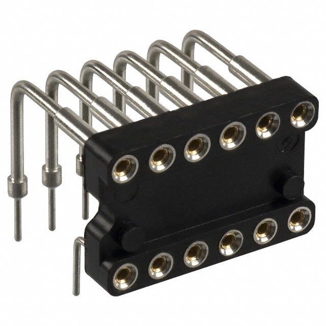 CONN IC DIP SOCKET 12POS GOLD