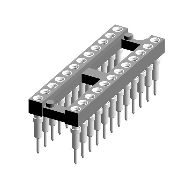 CONN IC DIP SOCKET 24POS GOLD