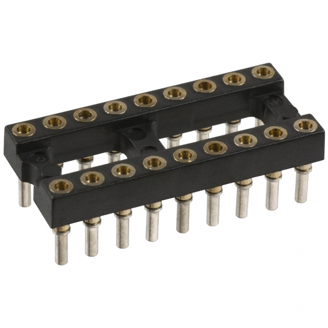 CONN IC DIP SOCKET 18POS GOLD