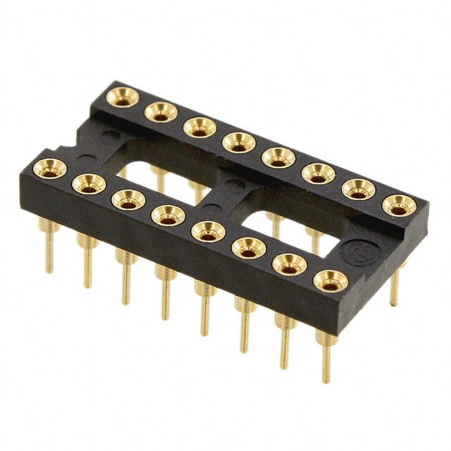 CONN IC DIP SOCKET 16POS GOLD