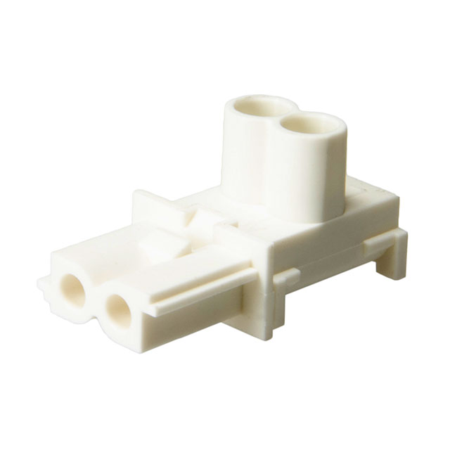 CONN RECEPT 2POS SCREW WHT