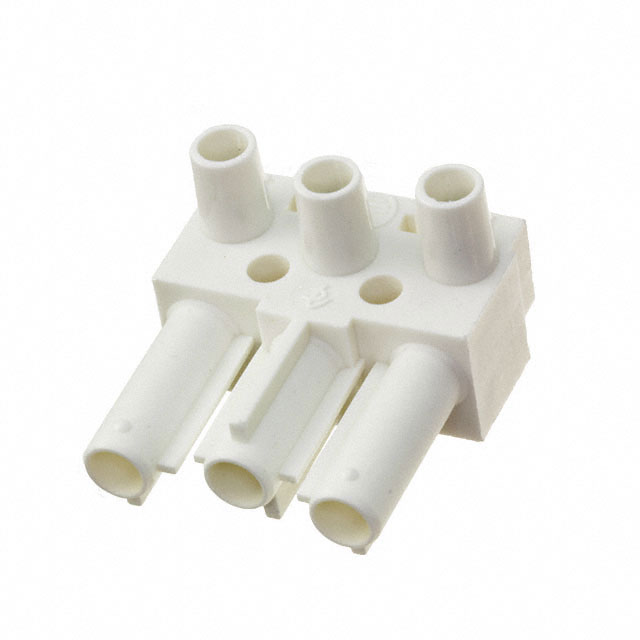 CONN PLUG 3POS SCREW WHT