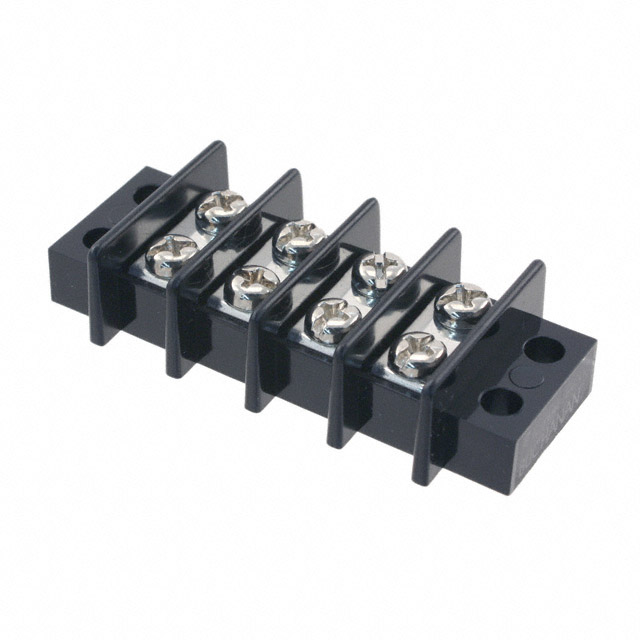 CONN BARRIER STRIP 4CIRC 0.437"