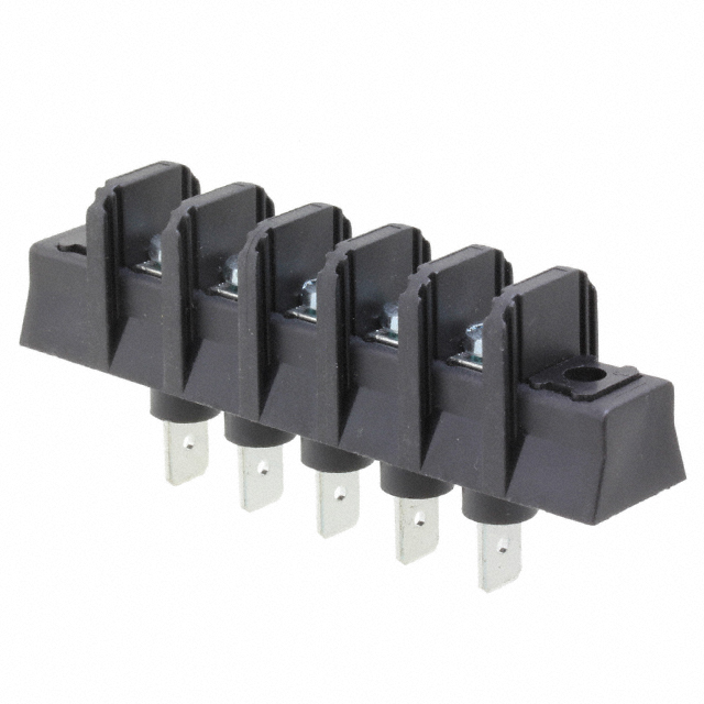 CONN BARRIER STRIP 5CIRC 0.438"