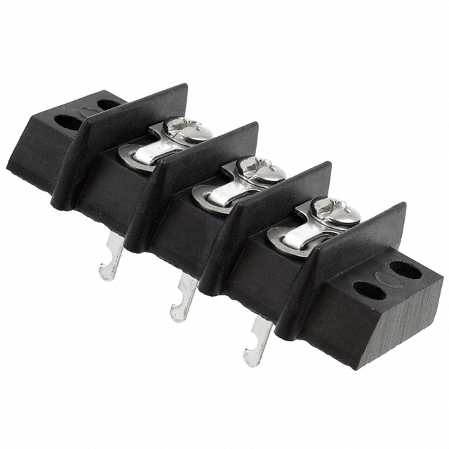 CONN BARRIER STRIP 3CIRC 0.563"