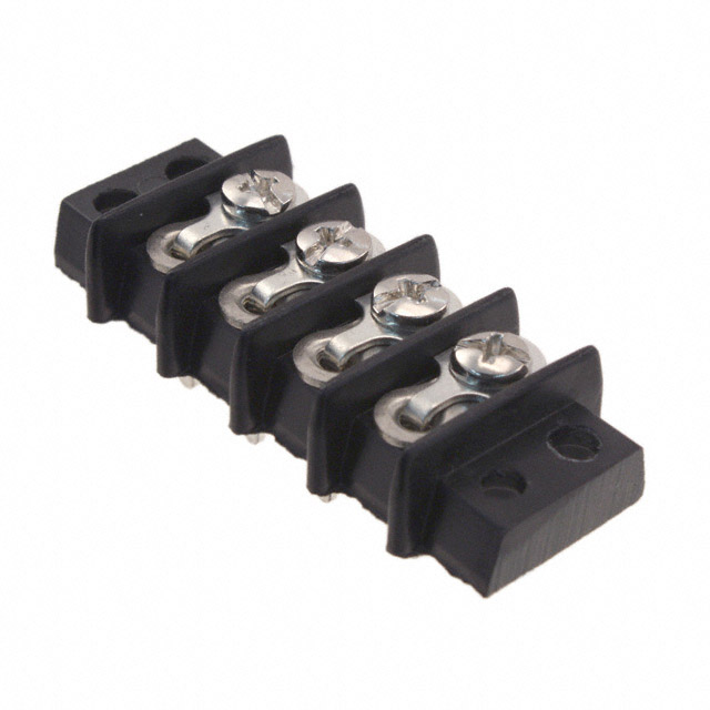 CONN BARRIER STRIP 4CIRC 0.375"