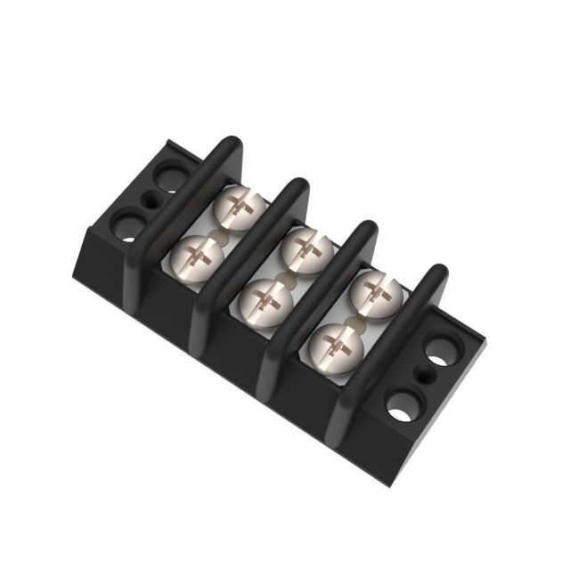 CONN BARRIER STRIP 3CIRC 0.563"