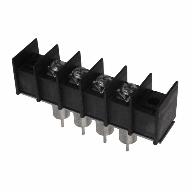 CONN BARRIER STRIP 4CIRC 0.437"