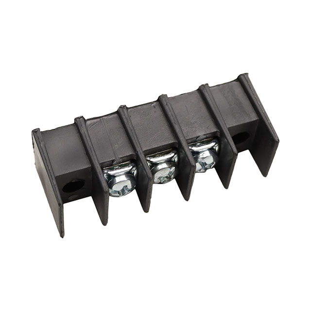 CONN BARRIER STRIP 3CIRC 0.375"