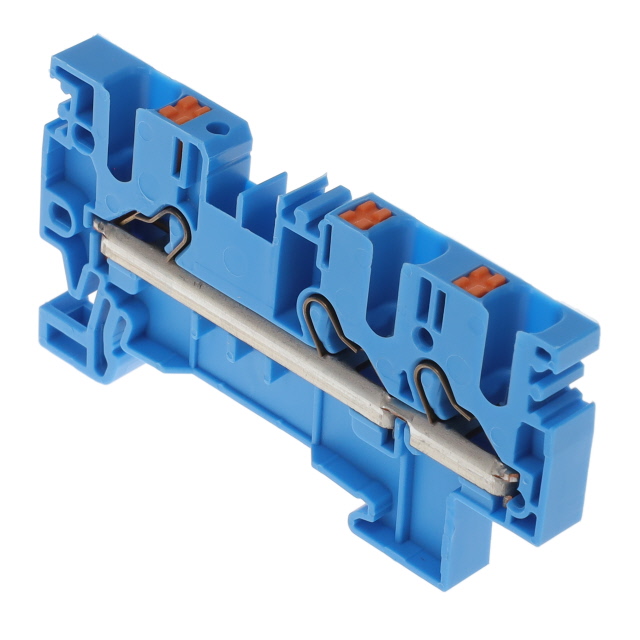 FEED THRU TB PUSH-INBLUE