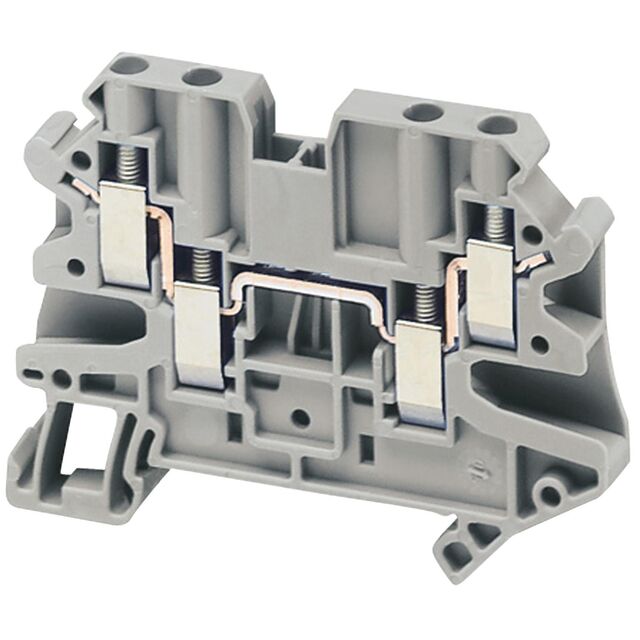 SCREW TERMINAL 4PTS, 2.5MM GREY