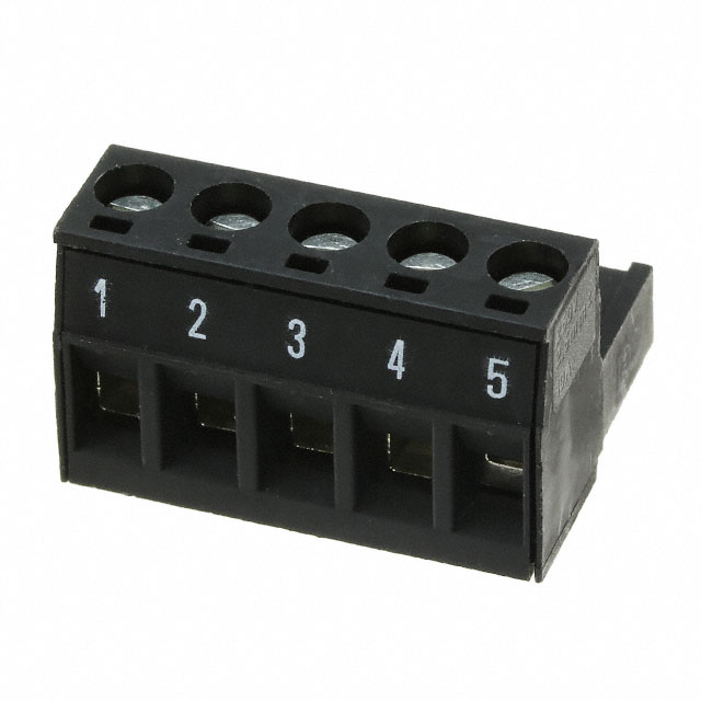 TERM BLOCK PLUG 5POS 5.08MM