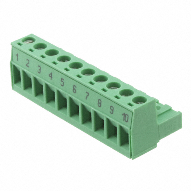 TERM BLOCK PLUG 10POS 5.08MM