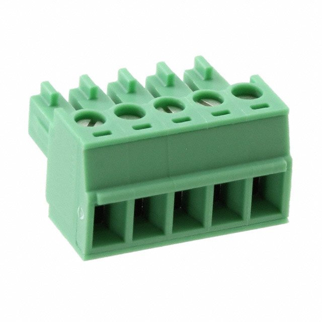 TERM BLOCK PLUG 5POS 3.81MM
