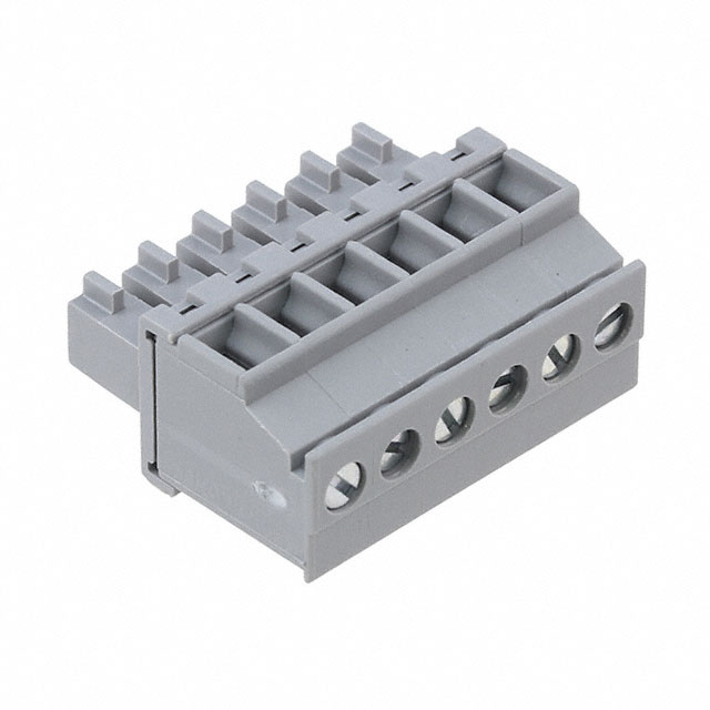 TERM BLOCK PLUG 6POS 3.81MM