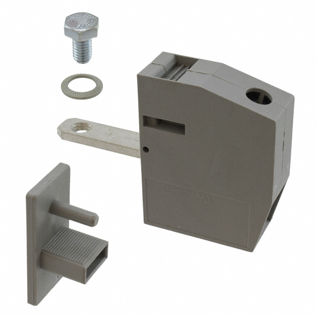 TERM BLK 1POS GRAY