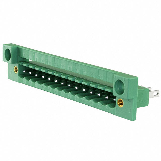 TERM BLK 14POS GREEN