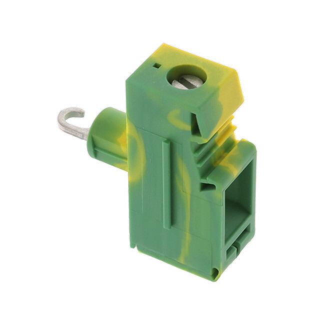 TERM BLK 1POS GREEN/YELLOW