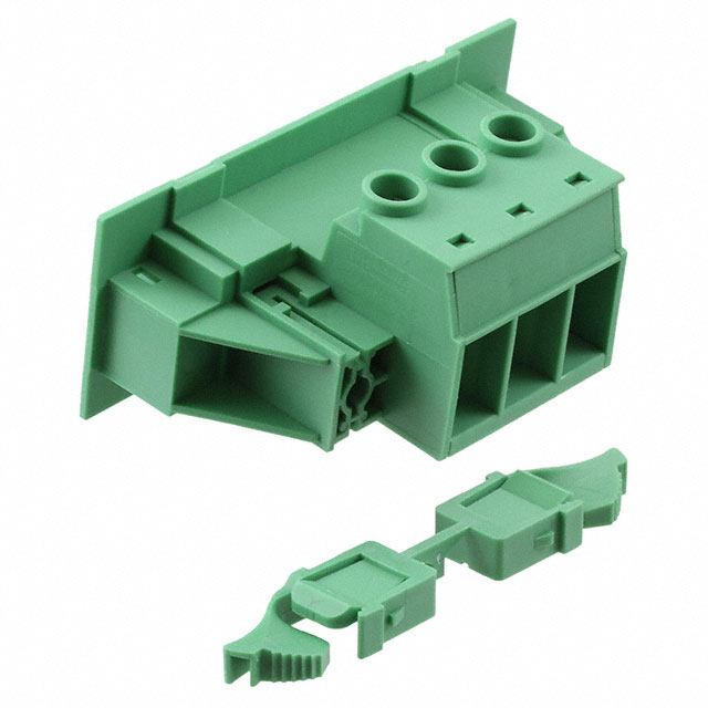 TERM BLK 3POS GREEN
