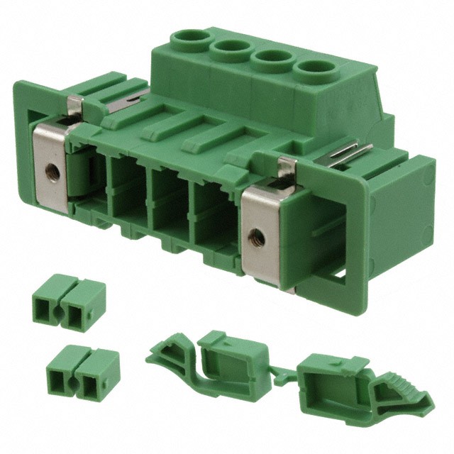 TERM BLK 4POS GREEN
