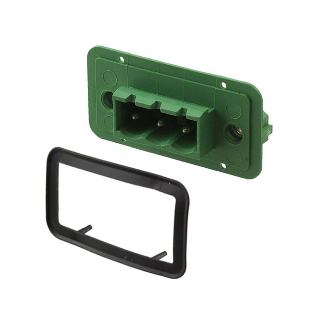 TERM BLK 3POS GREEN