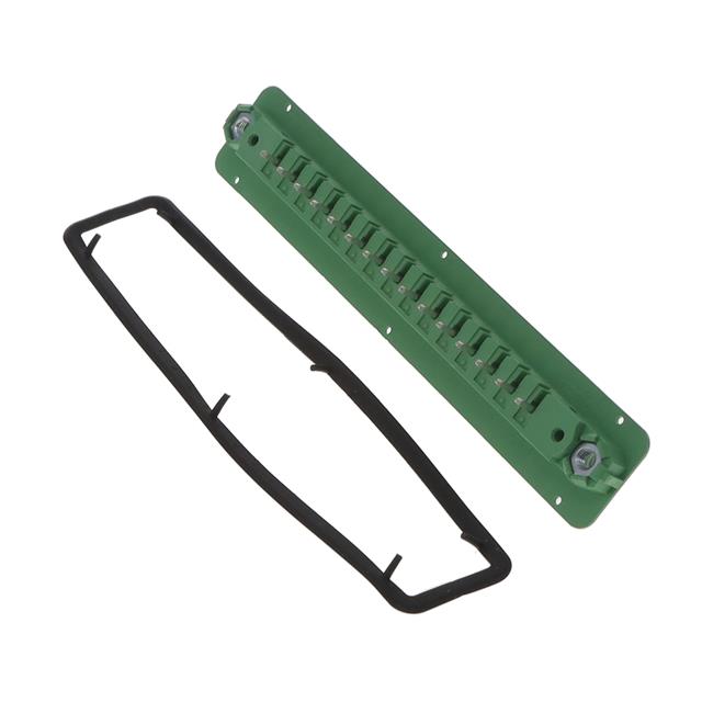 TERM BLK 15POS GREEN