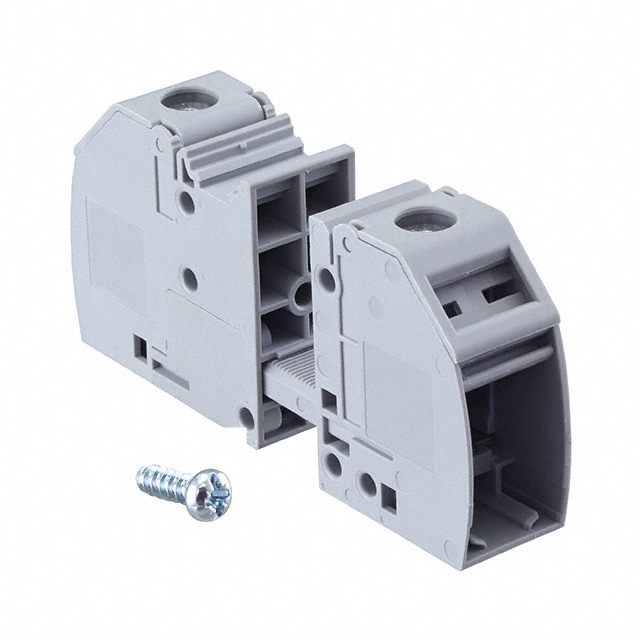 TERM BLK 1POS GRAY