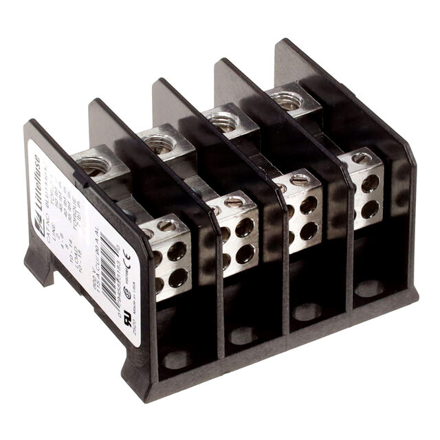 PWR DISTRIB BLK 4POS 115A SLOT