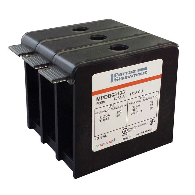 PWR DIS BLK AL MINI 175A 3P 4