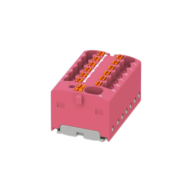 TERM BLK 13POS PINK