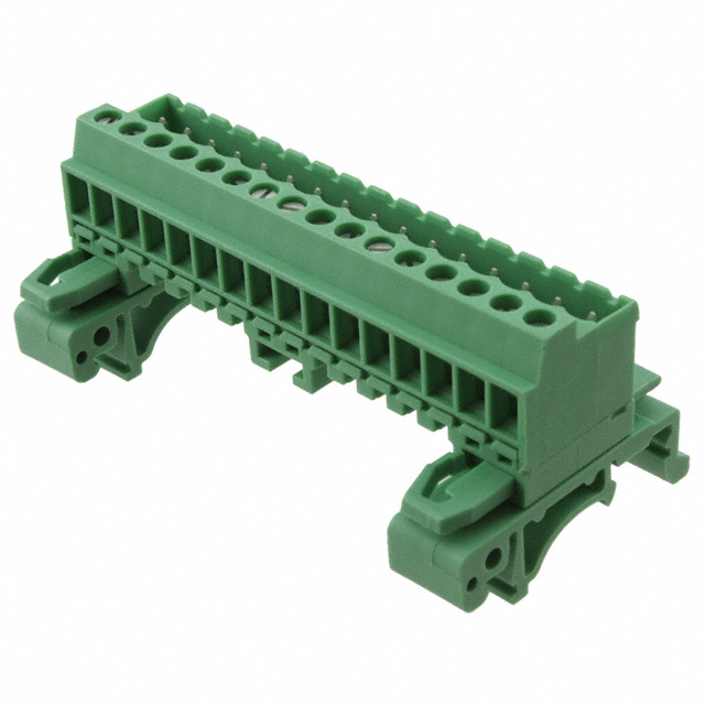 TERM BLK 16POS GREEN