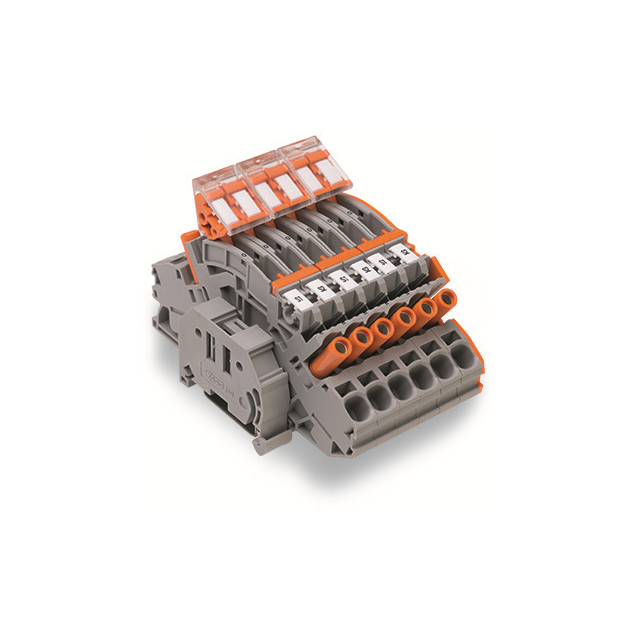 TERM BLK 6POS GRAY /ORANGE