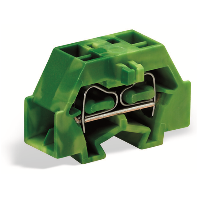 TERM BLK 4POS GREEN/YELLOW