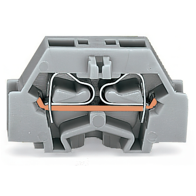 TERM BLK 2POS GRAY