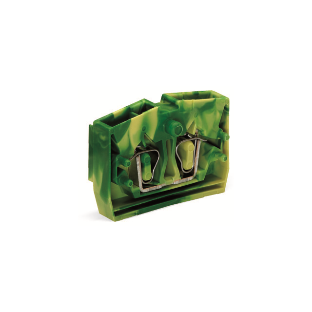 TERM BLK 2POS GREEN/YELLOW