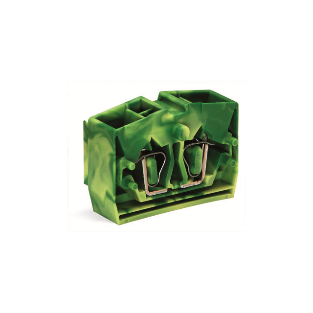 TERM BLK 4POS GREEN/YELLOW