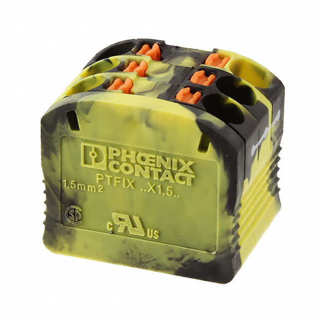 TERM BLK 6POS BLACK/YELLOW
