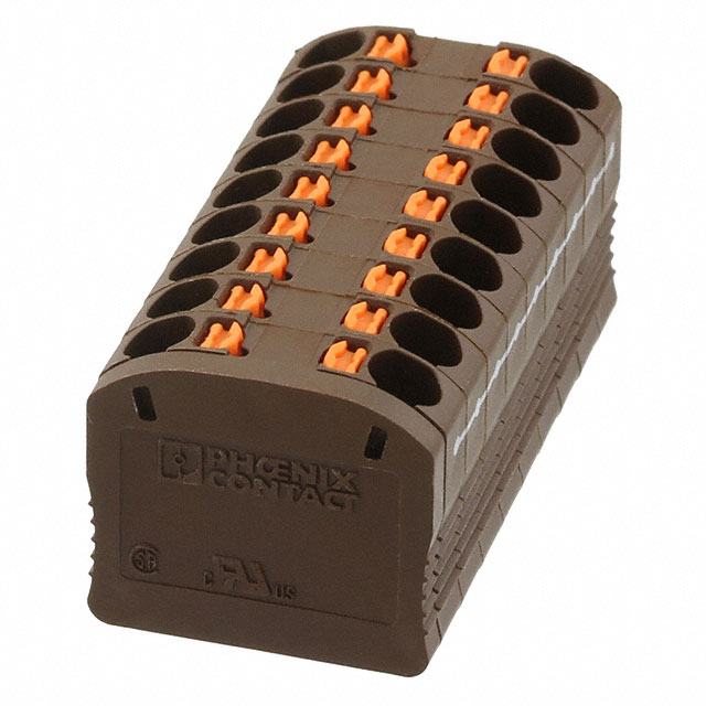 TERM BLK 18POS BROWN