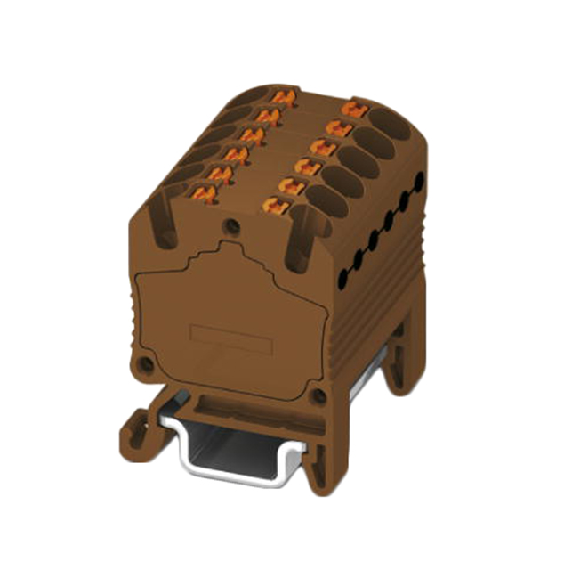 TERM BLK 12POS BROWN