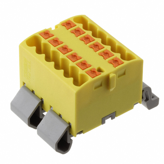 TERM BLK 12POS YELLOW