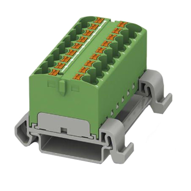 TERM BLK 18POS GREEN