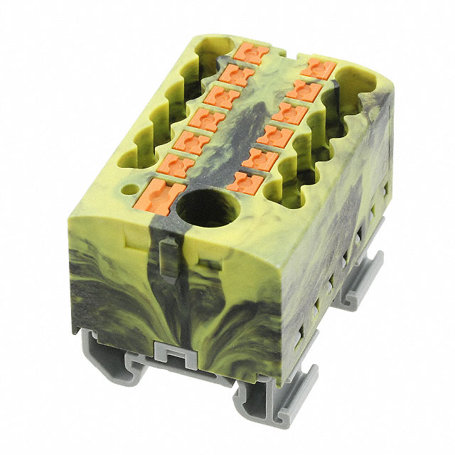 TERM BLK 13POS BLACK/YELLOW