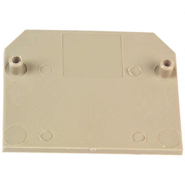 CONN TERM BLK END PLATE RAIL BG