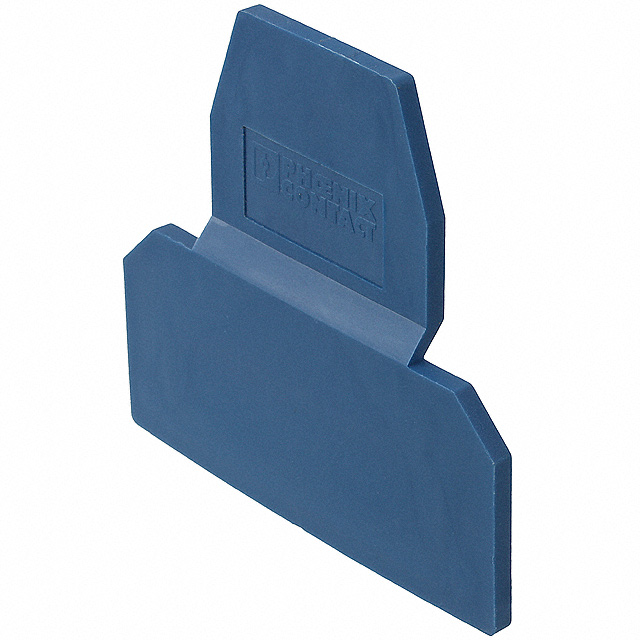 CONN TERM BLK END PLATE BLUE