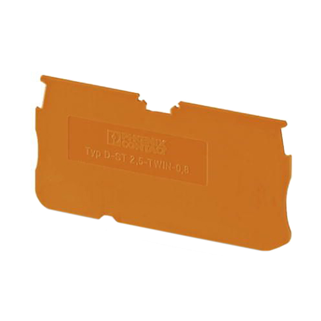 CONN TERM BLK END PLATE ORANGE