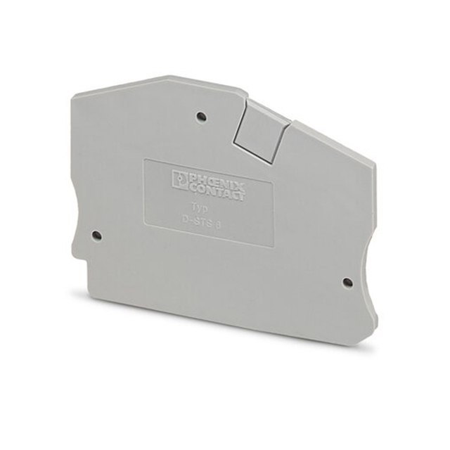 CONN TERM BLK END PLATE GRAY