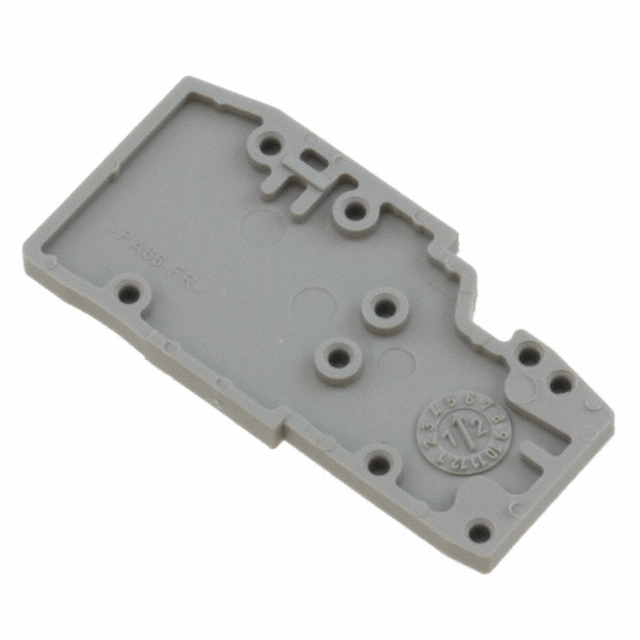 CONN TERM BLK END PLATE GRAY