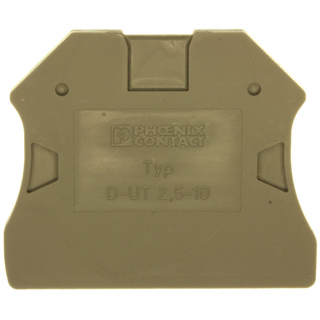 CONN TERM BLK END PLATE RAIL GRY